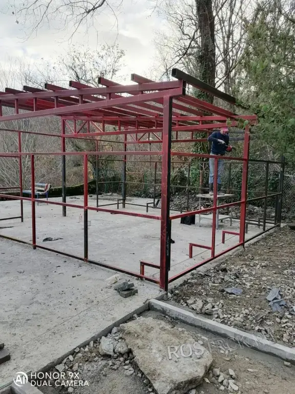 Изготовление навесов, беседок и ангаров из металла