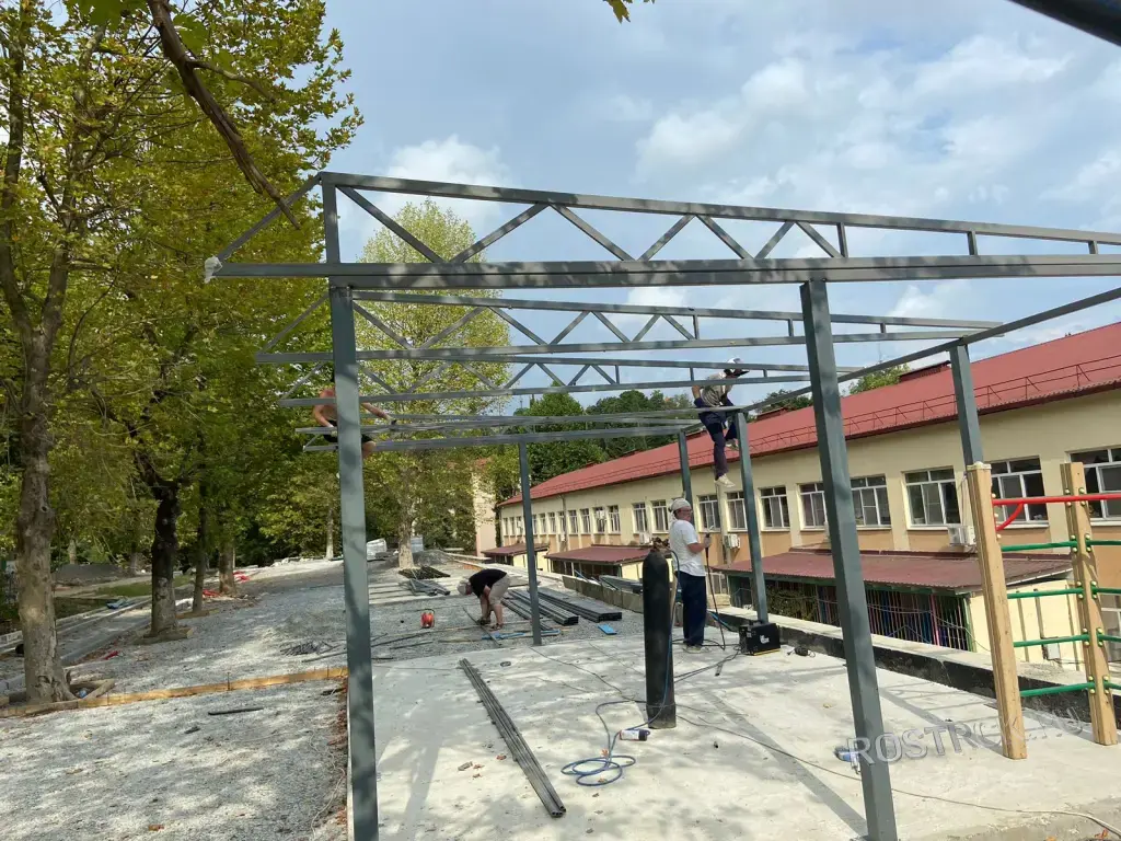 Изготовление навесов, беседок и ангаров из металла