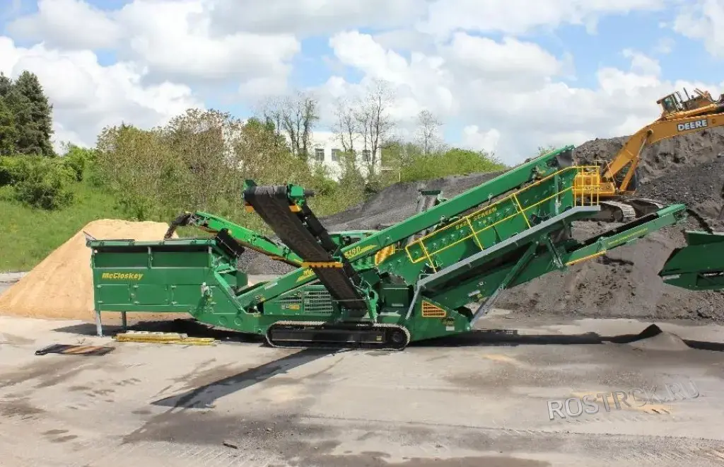 Аренда мобильного грохота McCloskey (гусеничный) — Сортировка ГПС, щебня, угля