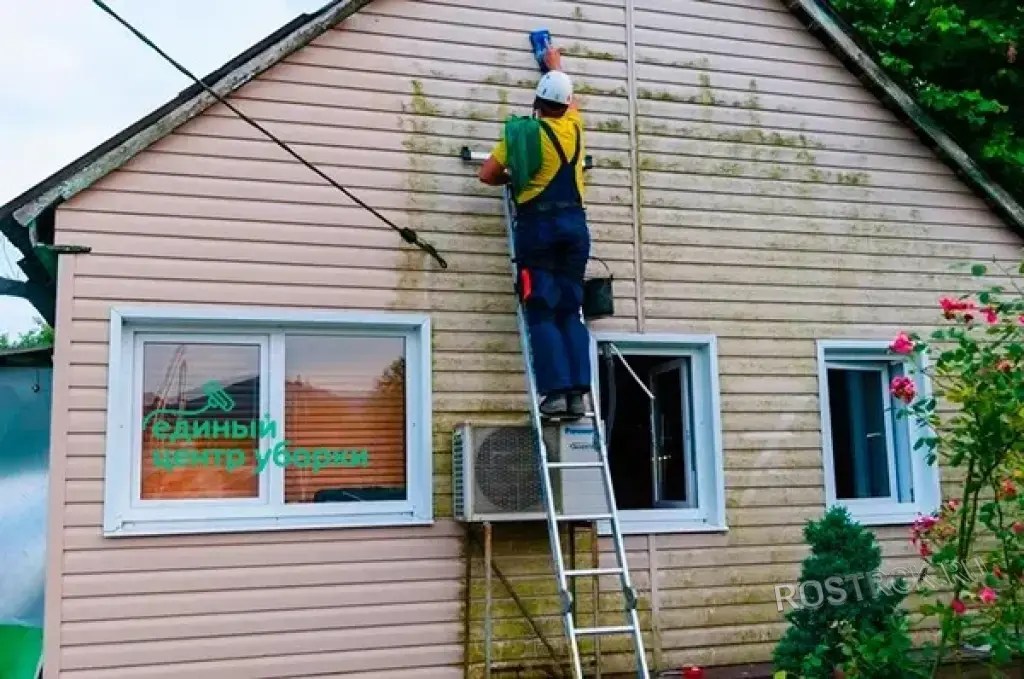 очистка и мойка фасадов