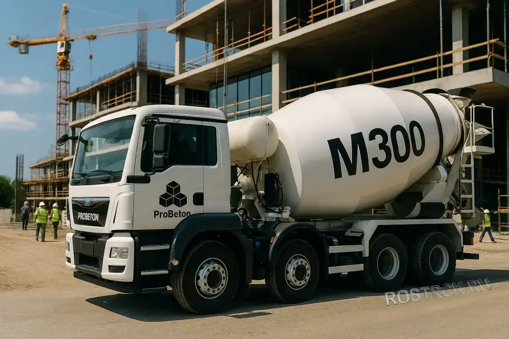 Товарный бетон марки М300 (В25,5) доставка напрямую с завода