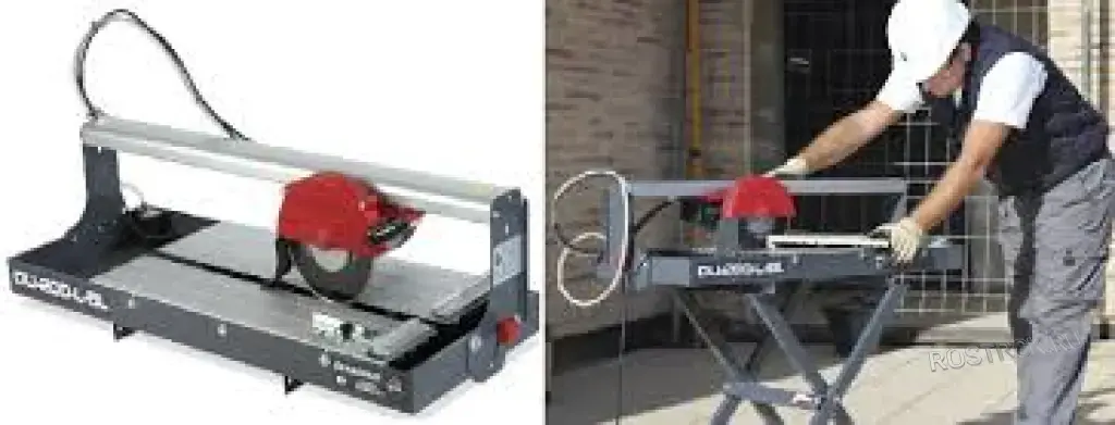 Прокат электрического плиткореза на станине (с подачей воды)