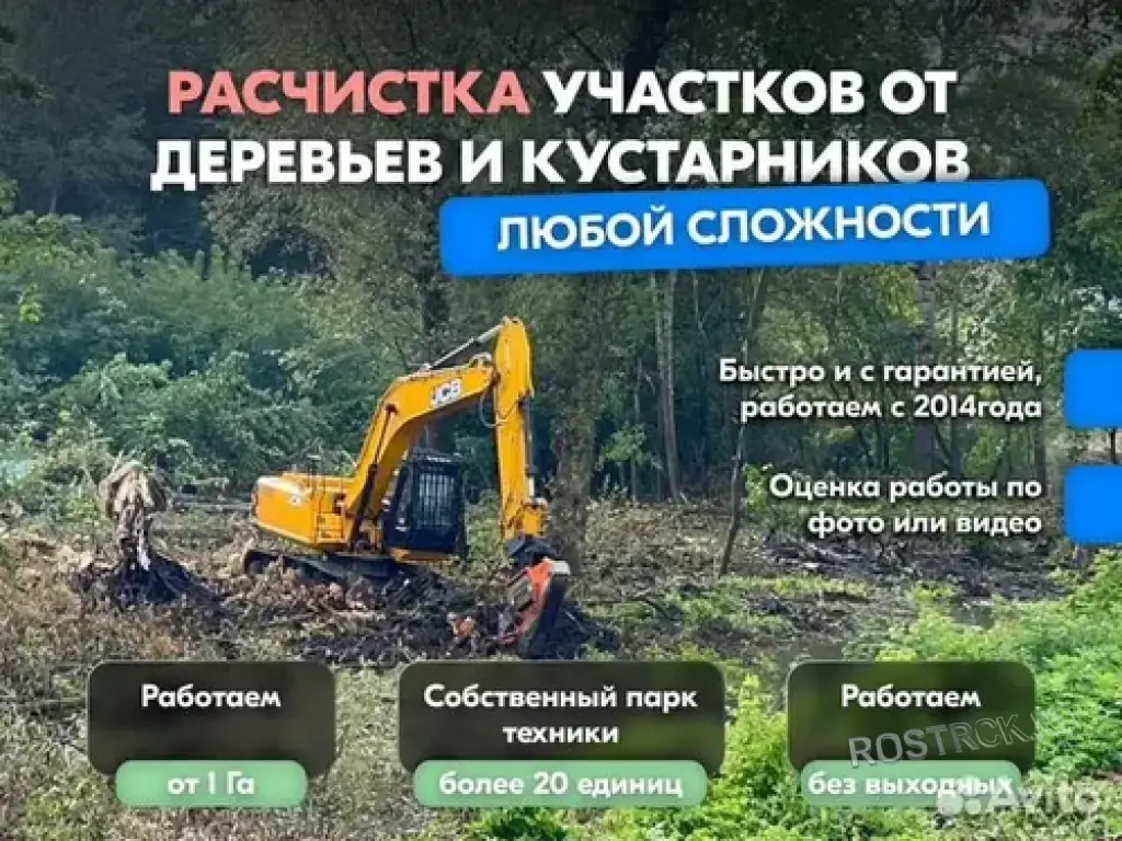 РАСЧИСТКА ТЕРРИТОРИЙ / ПОДГОТОВКА ПЛОЩАДОК