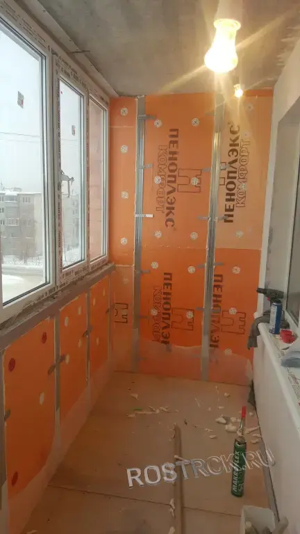 Утепление и отделка балкона.