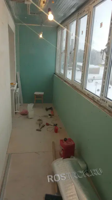 Утепление и отделка балкона.